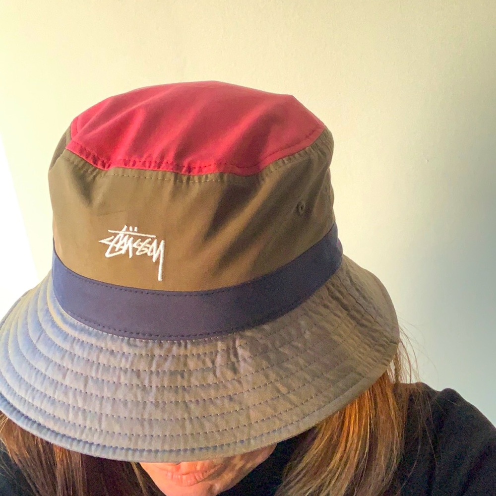 Unisex Stussy Color Blocked Bucket Hat size S/M